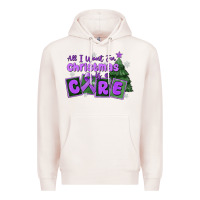 Pale Pink all i want for christmas is a cure pancreatic canc Premium Hoodie - MaliasSmallBusiness