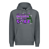 Rock all i want for christmas is a cure pancreatic canc Premium Hoodie - MaliasSmallBusiness