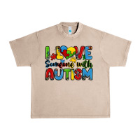 French Oak i love someone with autism Urban Heavy Tee - Zillion Design Studio
