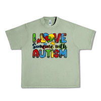 Oil Green i love someone with autism Urban Heavy Tee - Zillion Design Studio