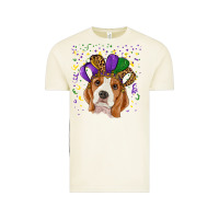 Vintage Arctic mardi gras beagle Vintage Tee - RanaPortraitStore