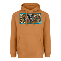 Meerkat western cow turquoise’s white flowers license plate template Heavyweight Hoodie - BarkalooDesign