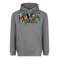 Storm western cow turquoise’s white flowers license plate template Heavyweight Hoodie - BarkalooDesign
