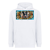 White western cow turquoise’s white flowers license plate template Heavyweight Hoodie - BarkalooDesign