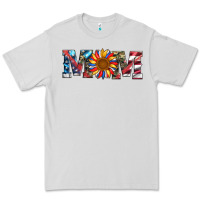 Dove Grey mom with sunflower Premium Tee - Artiststas