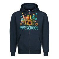 Navy preschool Zipper Hoodie - JahusDesignShop