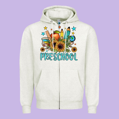 Preschool Zipper Hoodie Designed By Jahusdesignshop