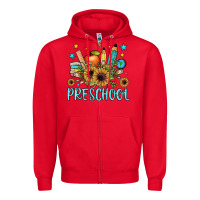 Red preschool Zipper Hoodie - JahusDesignShop