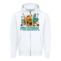 White preschool Zipper Hoodie - JahusDesignShop