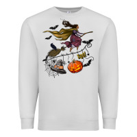 Dove Grey Witch Premium Sweatshirt - NancyCooperArtShop