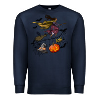 Navy Witch Premium Sweatshirt - NancyCooperArtShop