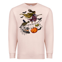 Pale Pink Witch Premium Sweatshirt - NancyCooperArtShop