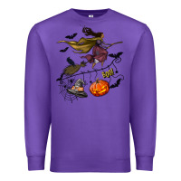 Purple Witch Premium Sweatshirt - NancyCooperArtShop