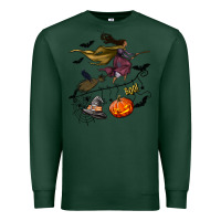 Sports Green Witch Premium Sweatshirt - NancyCooperArtShop