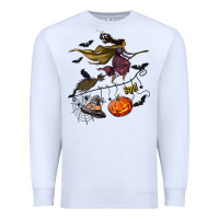 White Witch Premium Sweatshirt - NancyCooperArtShop