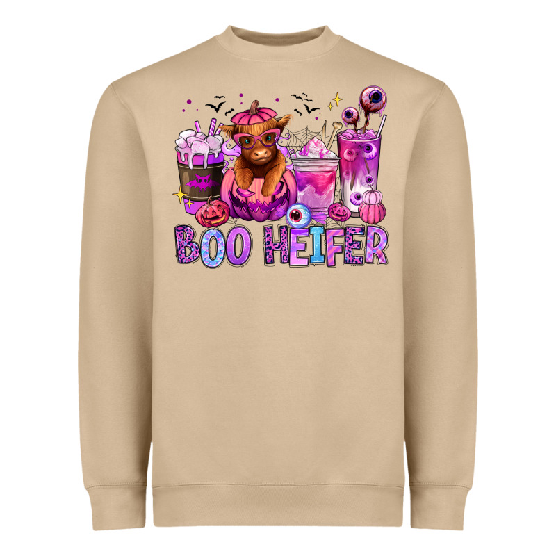 Halloween Boo Heifer Coffee Cups Heavyweight Sweatshirt by RanaPortraitStore | Teevron