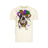 Vintage Arctic mardi gras hat  english bulldog Vintage Tee - RanaPortraitStore
