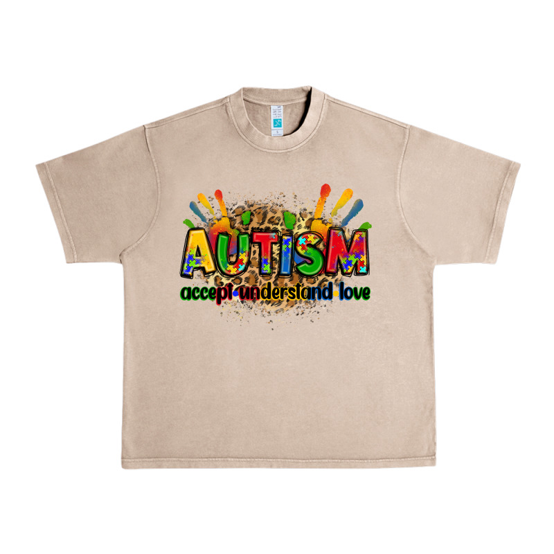 Autism Accept Understand Love Urban Heavy Tee by Zillion Design Studio | Teevron