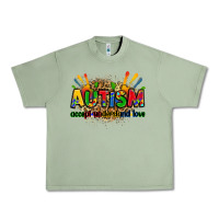 Oil Green autism accept understand love Urban Heavy Tee - Zillion Design Studio