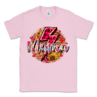 Bubblegum Pink mama lighting bolt Classic Tee - RacoonDesign