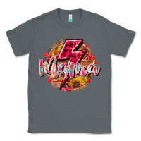 Charcoal Heather mama lighting bolt Classic Tee - RacoonDesign