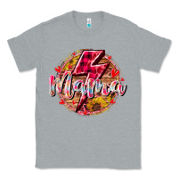 Heather Grey mama lighting bolt Classic Tee - RacoonDesign