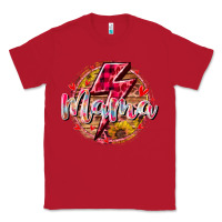 Red mama lighting bolt Classic Tee - RacoonDesign