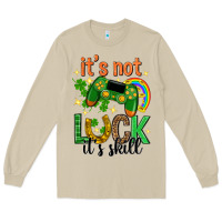 Mushroom its not luck its skill st. patricks day Long Sleeve Tee - Neo Western