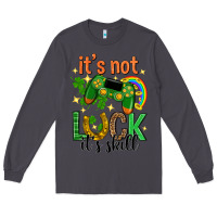 Smoke its not luck its skill st. patricks day Long Sleeve Tee - Neo Western