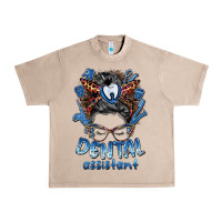 French Oak dental assistant messy bun Urban Heavy Tee - BarkalooDesign