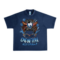 Navy dental assistant messy bun Urban Heavy Tee - BarkalooDesign