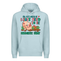 Blue Mist i will get over it i just need to be dramatic firs Premium Hoodie - MaliasSmallBusiness