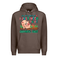 Coffee i will get over it i just need to be dramatic firs Premium Hoodie - MaliasSmallBusiness