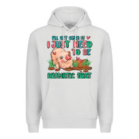 Dove Grey i will get over it i just need to be dramatic firs Premium Hoodie - MaliasSmallBusiness