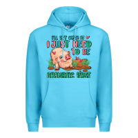 Ocean Blue i will get over it i just need to be dramatic firs Premium Hoodie - MaliasSmallBusiness