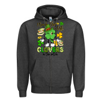 Charcoal Heather i teach the cutest clovers in the patch Zipper Hoodie - Artiststas
