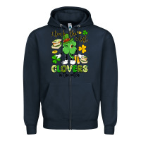 Navy i teach the cutest clovers in the patch Zipper Hoodie - Artiststas
