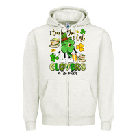 Oatmeal Heather i teach the cutest clovers in the patch Zipper Hoodie - Artiststas