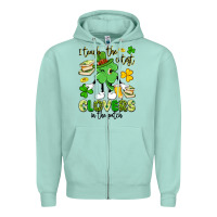 Seafoam i teach the cutest clovers in the patch Zipper Hoodie - Artiststas