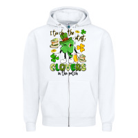White i teach the cutest clovers in the patch Zipper Hoodie - Artiststas