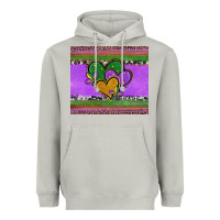 Moon Dust mardi gras hearts and fleur de lis Heavyweight Hoodie - Jasminsmagicworld
