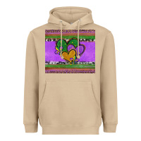 Mushroom mardi gras hearts and fleur de lis Heavyweight Hoodie - Jasminsmagicworld