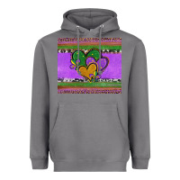 Storm mardi gras hearts and fleur de lis Heavyweight Hoodie - Jasminsmagicworld