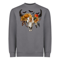 Storm Halloween Bull Skull Heavyweight Sweatshirt - RanaPortraitStore