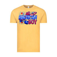 Vintage Mustard all american boy billie wilder Vintage Tee - texasbilliewilder