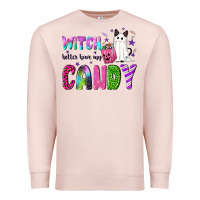 Pale Pink Witch better have my candy Premium Sweatshirt - NancyCooperArtShop