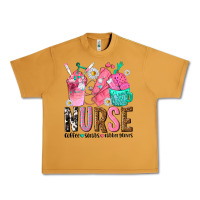 Nurse Coffee Scrubs Rubber Gloves Urban Heavy Tee | Teevron