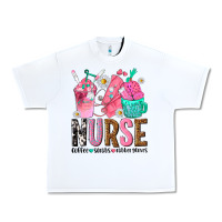 White nurse coffee scrubs rubber gloves Urban Heavy Tee - texasbilliewilder