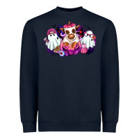 Navy Halloween ghost Heifer Heavyweight Sweatshirt - RanaPortraitStore