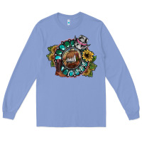 Colony Blue cowgirl Long Sleeve Tee - SublimationCraftShop